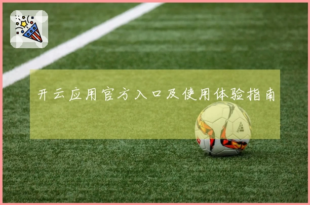 开云应用官方入口及使用体验指南